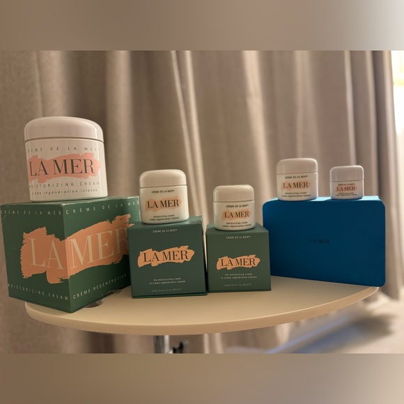 La Mer EMPTY Jar Containers 16.5oz, 3.4oz, 2ozx2, 0.5oz